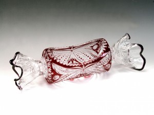 Postal: Elegante caramelo de vidrio