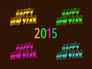 Postal: Esperemos un "Nuevo Año 2015" lleno de felicidad