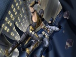 Scorpion y Batman en "Mortal Kombat Vs. DC Universe"