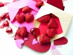 Cartas con corazones para enviar por San Valentín