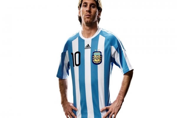 El espectacular Lionel Messi con la camiseta de Argentina