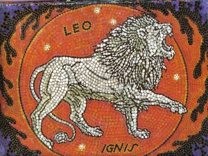 Mosaico de Leo, elemento Fuego