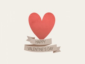 Corazón y Feliz Día de San Valentín