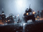 Tanques bajo la lluvia en Battlefield 4