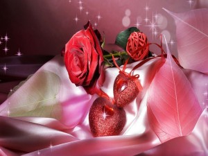 Rosa y corazones para regalar en San Valentín