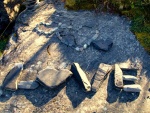 Love escrito con piedras