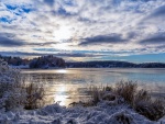 Día de invierno en el lago