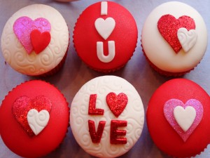 Hermosos cupcake decorados para San Valentín