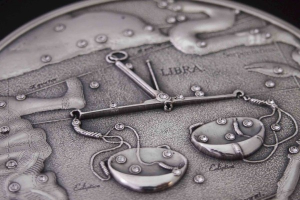 Horóscopo de Libra en una moneda