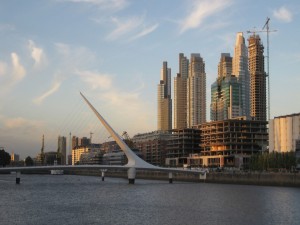 Postal: Puente de la Mujer (Buenos Aires, Argentina)