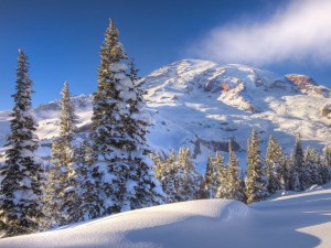 Postal: Invierno en la montaña