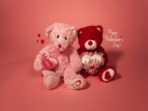 Pareja de osos de peluche para regalar el Día de San Valentín