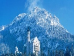 El castillo de Neuschwanstein visto en invierno