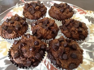 Postal: Muffins de chocolate