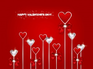 Corazones brillantes para el Día de San Valentín