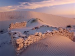 Ruinas de piedra en el desierto