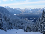 Hermosas vistas desde una pista de esquí