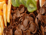 Cereales y frutas para un buen desayuno