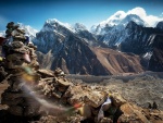 Montañas nevadas del Tibet