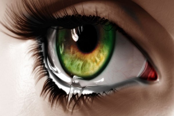 Lágrima en un ojo