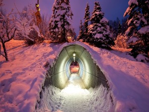 Túnel en la nieve