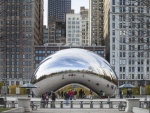 La escultura Cloud Gate, Millenium Park (Chicago, Illinois)