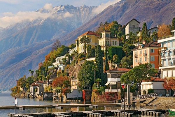 Ascona, ciudad historíca de Suiza