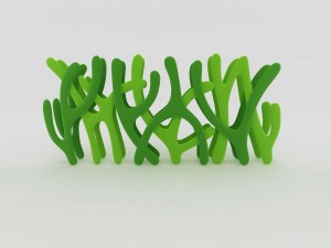 Corales verdes 3D