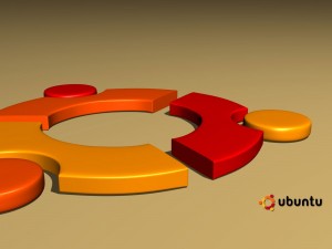 Postal: Logo de Ubuntu en 3D