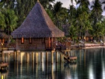 Cabaña sobre el mar (Maldivas)