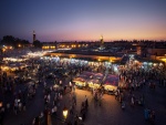 Mercado nocturno en Marrakech