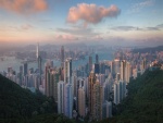 Hong Kong al amanecer