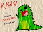 Un dinosaurio enamorado