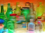 Pintura de botellas y tarros