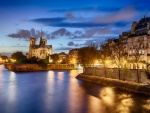 Vista de Notre Dame al amanecer (París)