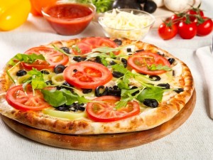 Postal: Pizza vegetariana