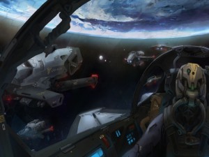 Pilotando una nave espacial en Destiny