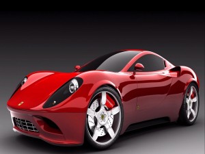 Un bonito Ferrari rojo