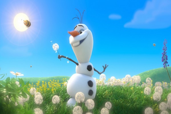 Olaf festejando la primavera (Frozen)