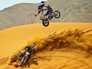 Motocross en el desierto