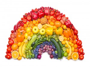 Arcoíris de frutas y verduras