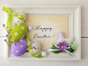 Postal: Bonito cuadro para la celebración de Pascua