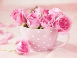 Rosas en una taza