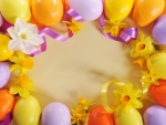 Elementos decorativos para el día de Pascua