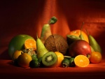 Frutas en un bodegón