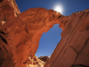 Postal: Arco de roca en el Parque Nacional de los Arcos