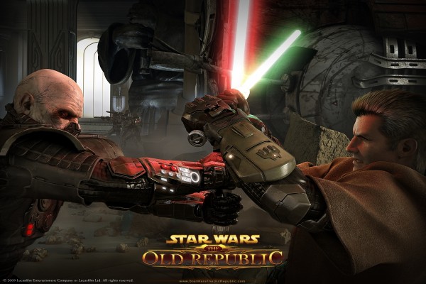 Lucha entre dos personajes de "Star Wars: The Old Republic"