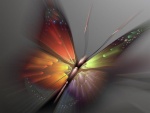 Esplendorosa mariposa en 3D