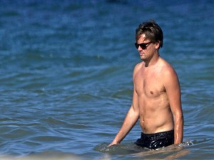 Leonardo DiCaprio en la playa