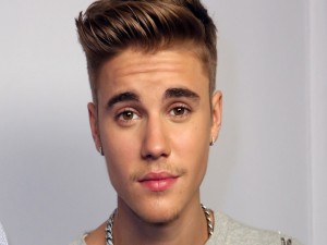 La cara del cantante Justin Bieber